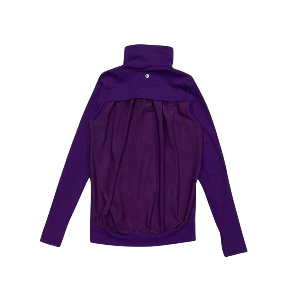 ★ Lululemon Athletic Purple High-Neck Tadasana Jacket w/ Mesh Back Panel ★